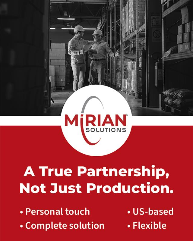 Infographic illustrating the value of a true partnership with Mirian Solutions 